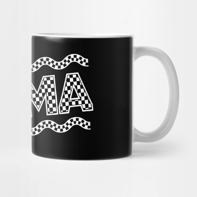 Mama Checkered Black And White by The WYLD Tribe
